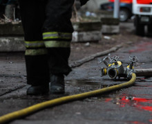 В Полесском районе произошёл пожар в жилом доме, эвакуировано шесть газовых баллонов