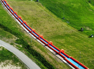 Водная горка длиной 100 метров открылась в посёлке Ново-Гурьевское
