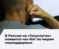 Правительство утвердило порядок информирования о мерах соцподдержки через чат-бот на «Госуслугах»