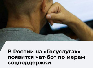 Правительство утвердило порядок информирования о мерах соцподдержки через чат-бот на «Госуслугах»