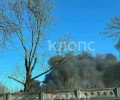Пожар на складах на улице Камской в Калининграде