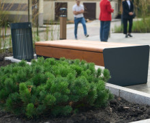 В Светлогорске завершили благоустройство сквера Первых переселенцев