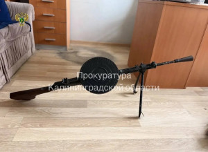 Житель Калининграда предстанет перед судом за незаконное хранение пулемета