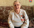 Труженица тыла Фаина Дмитриевна Пушкова принимает поздравления с 96-летием