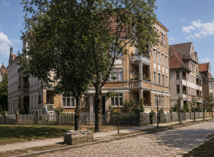 Перекрёсток проспекта Мира и Красной в начале XX века