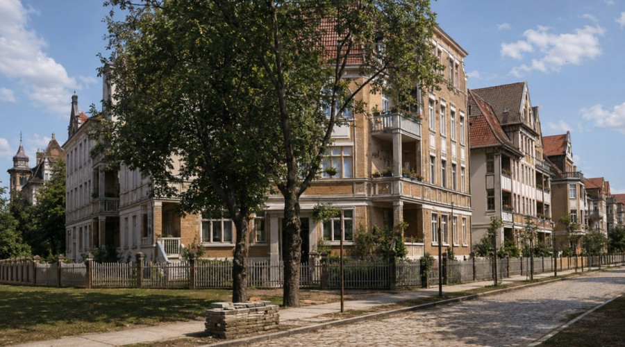 Перекрёсток проспекта Мира и Красной в начале XX века