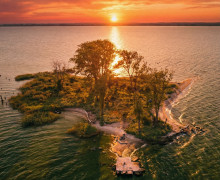 Насыпной остров в Калининградском заливе: история и современность