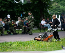 На площади Победы в Калининграде отметили 308-летие МВД