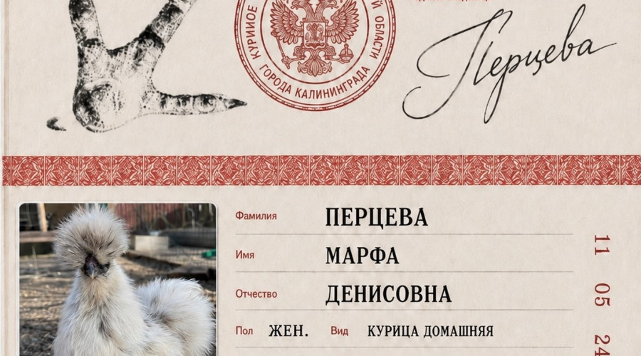 Курица в МФЦ: калининградка попыталась зарегистрировать домашнюю птицу