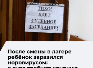 Прокуратура требует компенсацию за заражение ребенка норовирусом в лагере «Алые паруса»