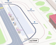 На Южном вокзале Калининграда заработала камера для фиксации выезда на полосу общественного транспорта