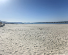 В Светлогорске намыли значительный объем песка на пляже