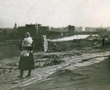 Вид с улицы Коперника на биржу в Калининграде: исторический снимок 1957 года