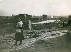 Вид с улицы Коперника на биржу в Калининграде: исторический снимок 1957 года