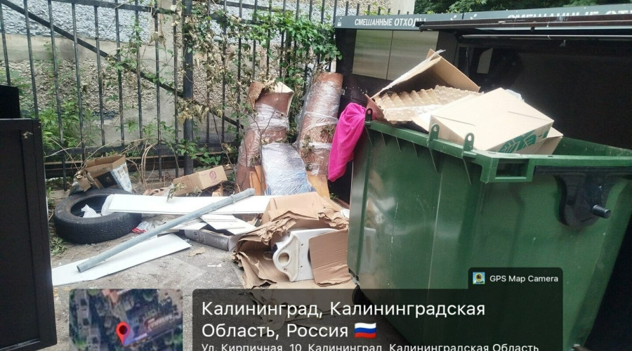 Кирпичная, Московский проспект и 9 Апреля: где в Калининграде скопился мусор