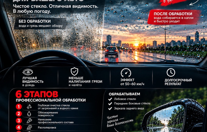 Антидождь — передняя полусфера