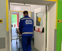 В Детской областной больнице провели учения по приёму пострадавших при ЧС