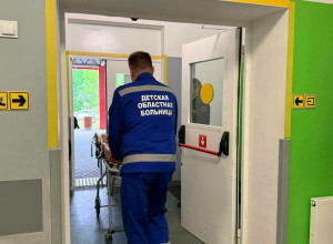 В Детской областной больнице провели учения по приёму пострадавших при ЧС