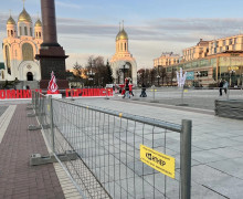 На площади Победы в Калининграде начались ремонтные работы