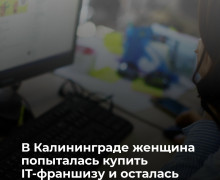Жительница Калининграда перевела мошенникам 340 тысяч рублей при покупке франшизы IT-компании