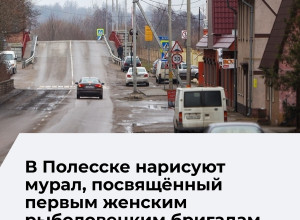 В Полесском районе появится мурал в честь первых рыболовецких бригад