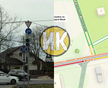 На перекрёстке Советского проспекта и 1-ой Большой Окружной в Калининграде изменили схему движения