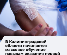 В Калининградской области запускают программу обучения первой помощи
