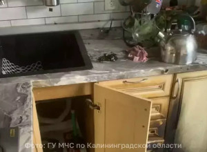 Пенсионерка пострадала при пожаре на кухне в Калининграде