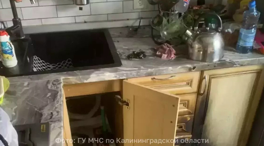 Пенсионерка пострадала при пожаре на кухне в Калининграде