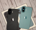 iPhone 16 128GB в бирюзовом и черном цвете