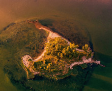 Насыпной остров в Калининградском заливе: история и современность