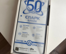 Продам новый TECNO Spark 50 (6/128 ГБ), синий