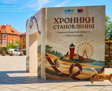 Познавательные инсталляции появились в центре Зеленоградска к 80-летию региона