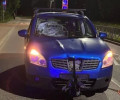 На Судостроительной электросамокат столкнулся с Nissan