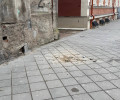 В Черняховске разрушается фасад дома на улице Суворова, 8