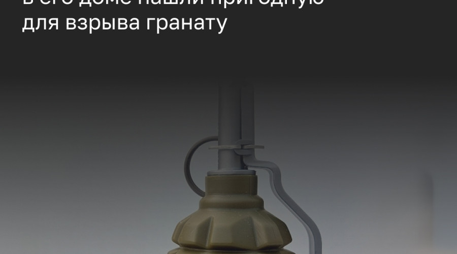 В Забарье у пенсионера изъяли боевую гранату Ф-1