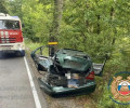 В Черняховском районе автомобиль Mercedes врезался в дерево