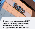 БФУ в 2026 году зачислил 25 олимпиадников и увеличил число студентов с высокими баллами ЕГЭ