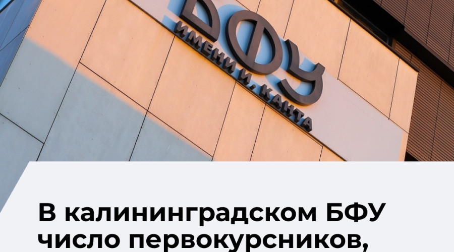 БФУ в 2026 году зачислил 25 олимпиадников и увеличил число студентов с высокими баллами ЕГЭ