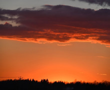 Закат в Неманском районе Калининградской области