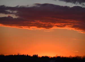 Закат в Неманском районе Калининградской области