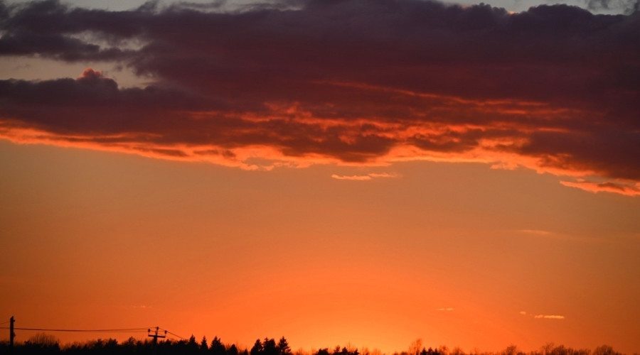 Закат в Неманском районе Калининградской области