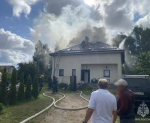 В Гурьевском районе произошёл пожар в частном доме