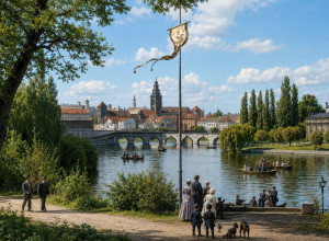 Прогулки у Замкового пруда Кёнигсберга в первой половине XIX века