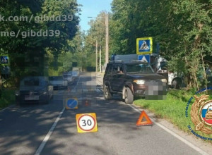 В Светлогорске автомобиль УАЗ совершил наезд на пешехода на переходе