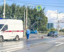 На перекрёстке Емельянова и окружной столкнулись два автомобиля