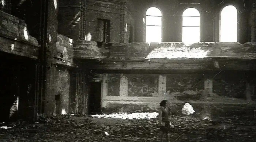 История кирхи Лютера в Калининграде: кадр 1973 года