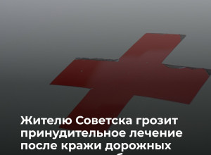В Советске суд рассмотрит дело о принудительном лечении местного жителя, похитившего дорожные знаки