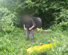 На трассе Калининград — Мамоново автомобиль съехал в кювет и опрокинулся, пострадал водитель