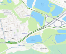 В Калининграде на маршруте №22 заметили старый автобус, а схема движения сократилась